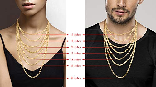 Mens Silver Chain Necklace | 18/20/22 Inches | 10mm Width Curb | Unisex | Ice II