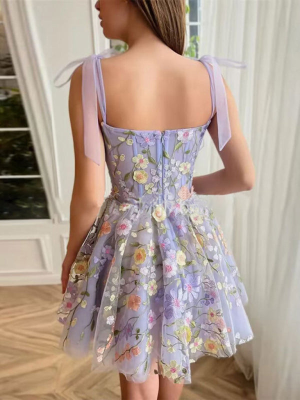 Sexy Waist-Cinching Embroidered Hip-Hugging Dress, Fashion Apparel