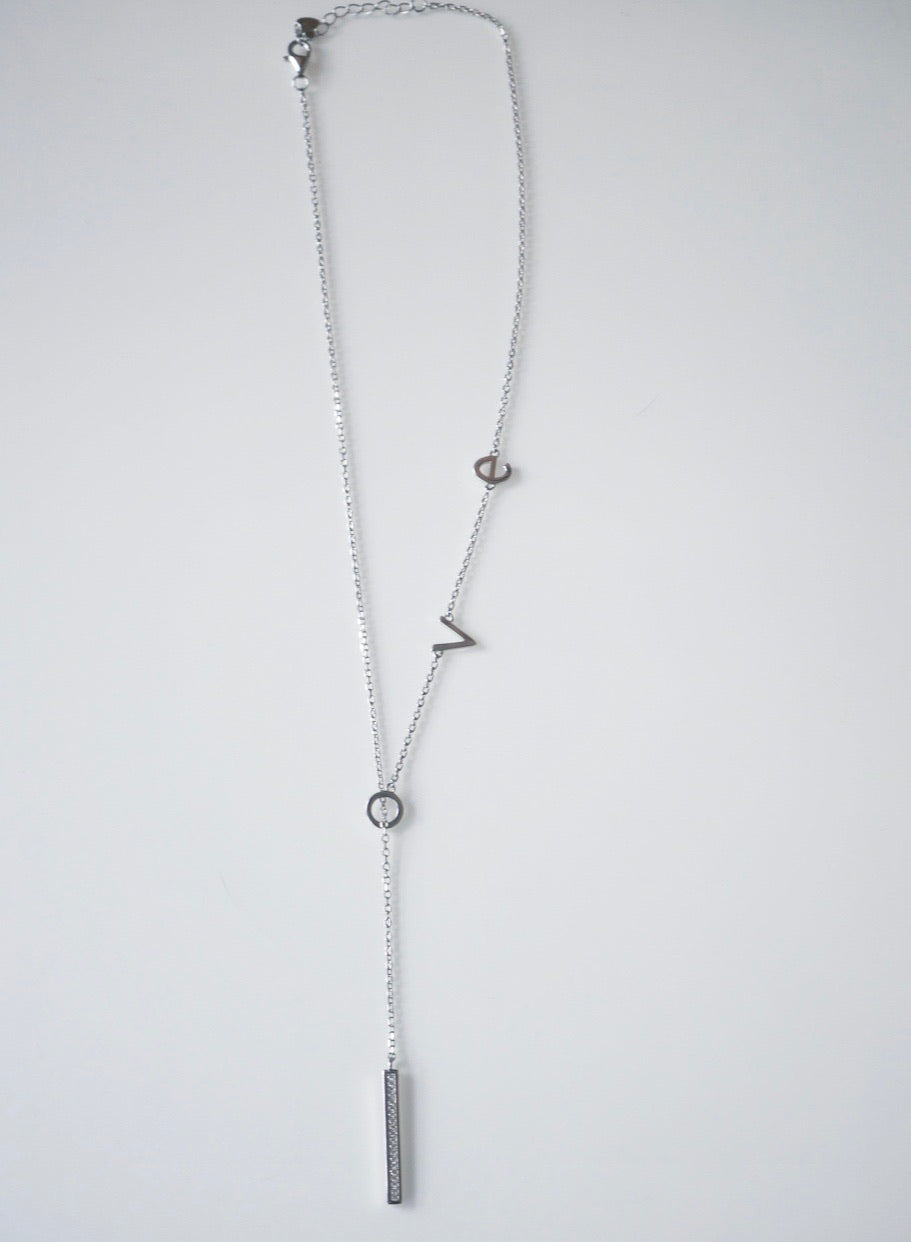 love lariat necklace