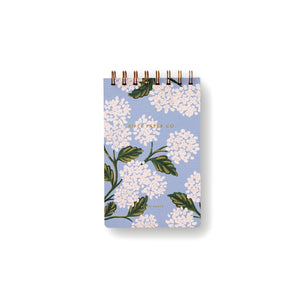 Rifle Paper Co - Top Spiral Notebook - Ruled - Small - Hydrangea