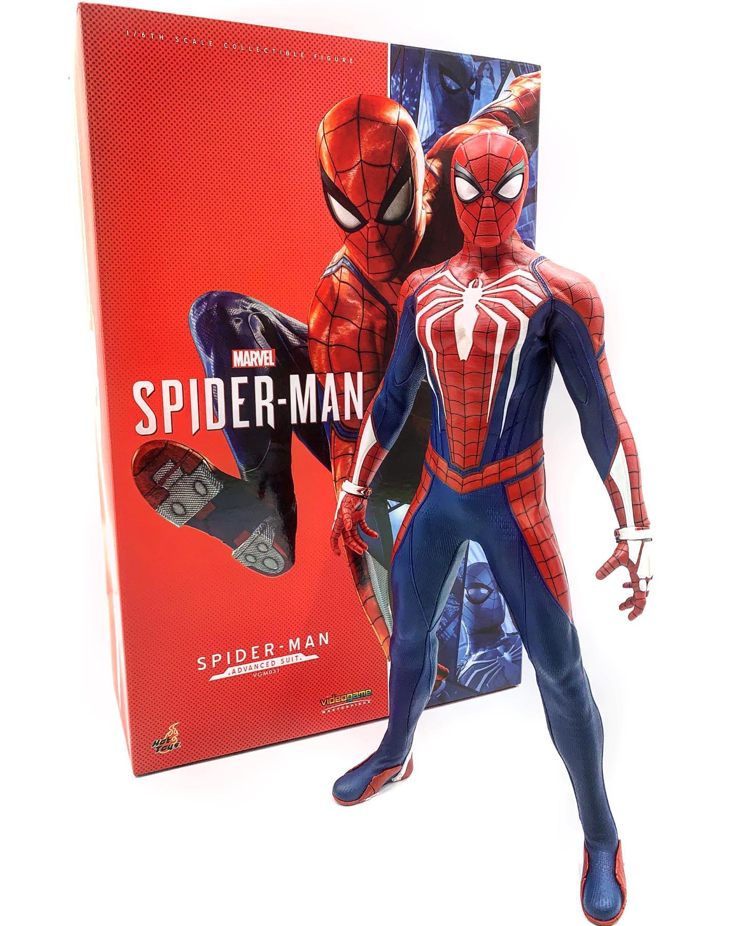 advanced suit spiderman hot toys