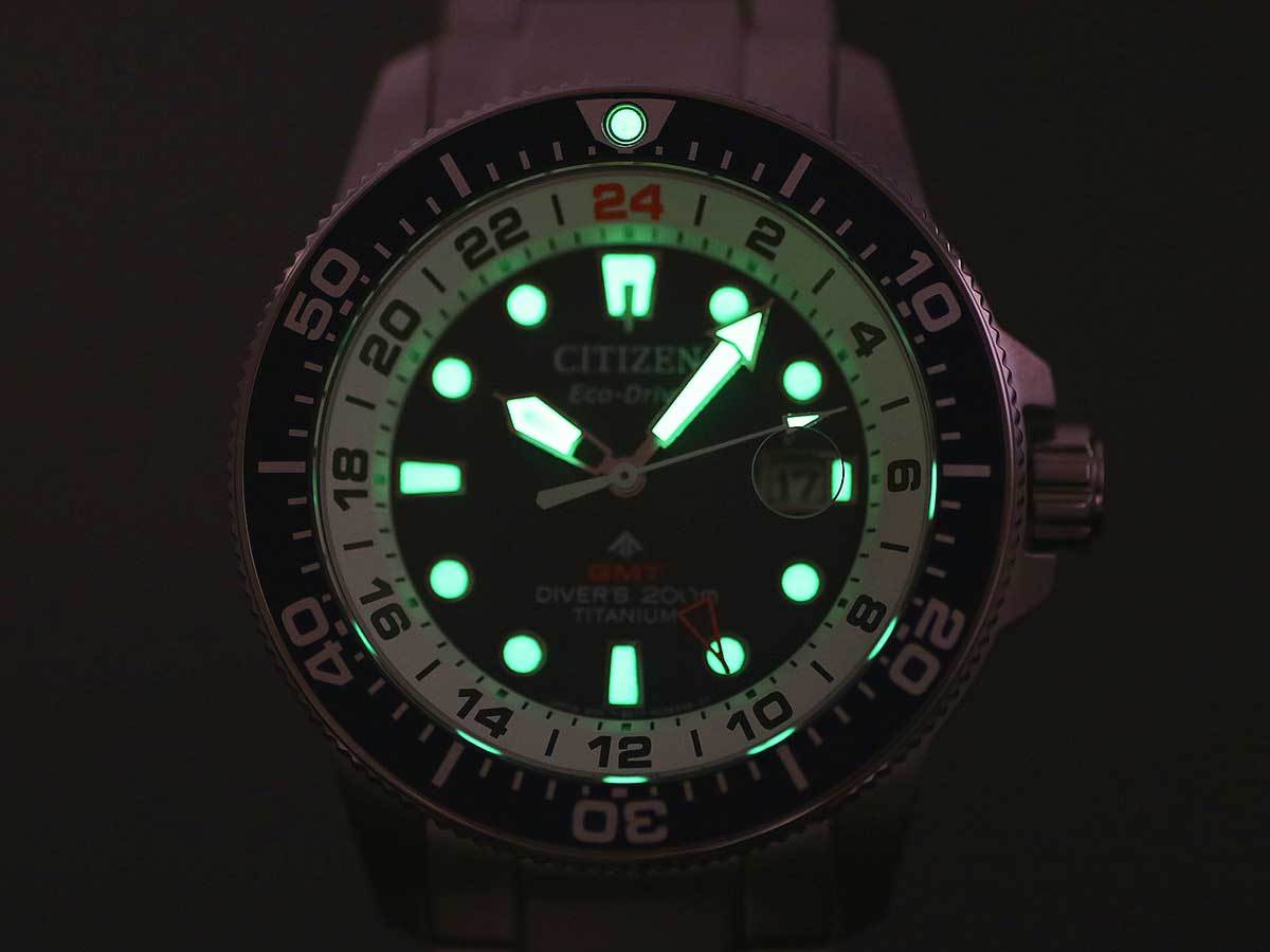 CITIZEN PROMASTER Eco-Drive 200M Diver GMT Diver BJ7111-86L