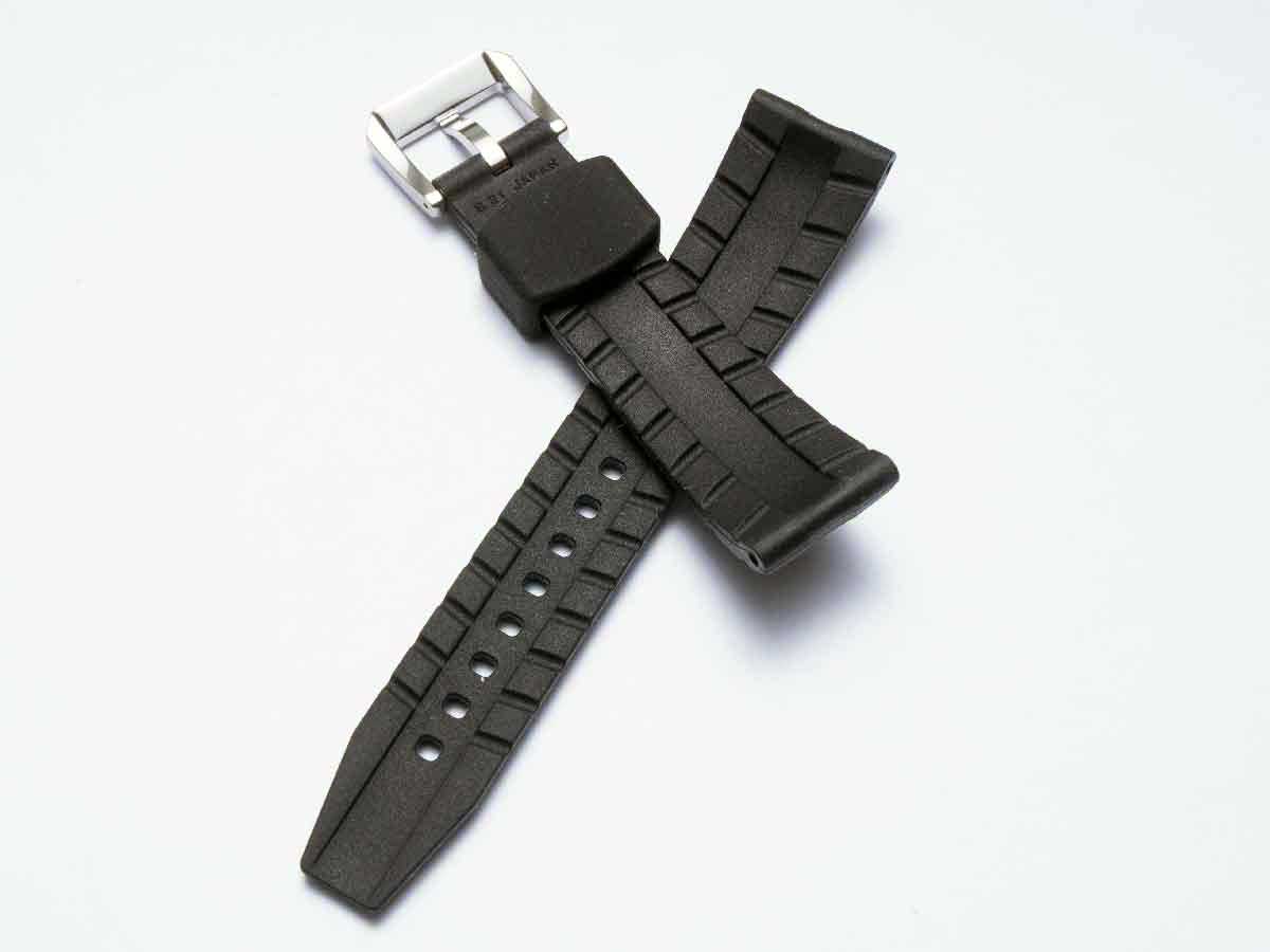 GRAND SEIKO 21mm Black Silicone Strap & Buckle / GS21_BLK E005012J9