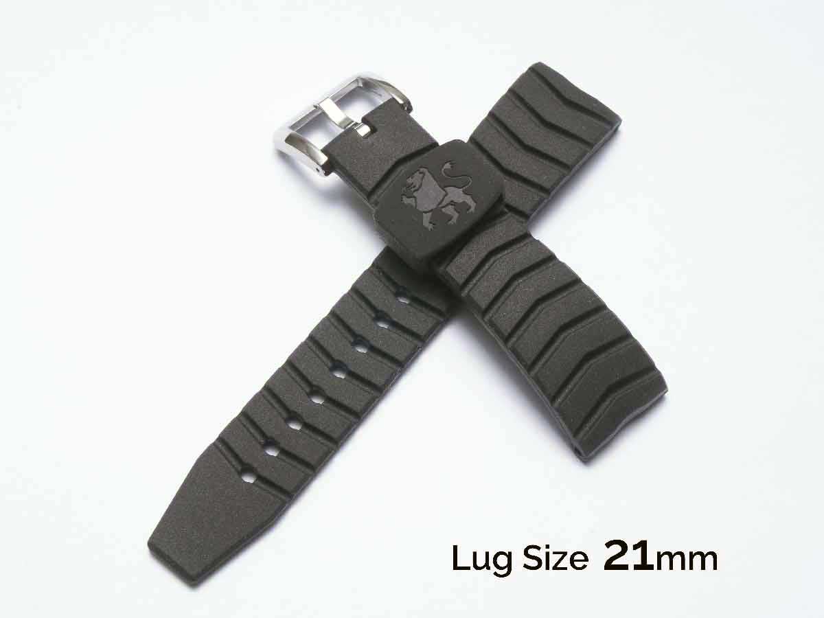 GRAND SEIKO 21mm Black Silicone Strap & Buckle / GS21_BLK E005012J9