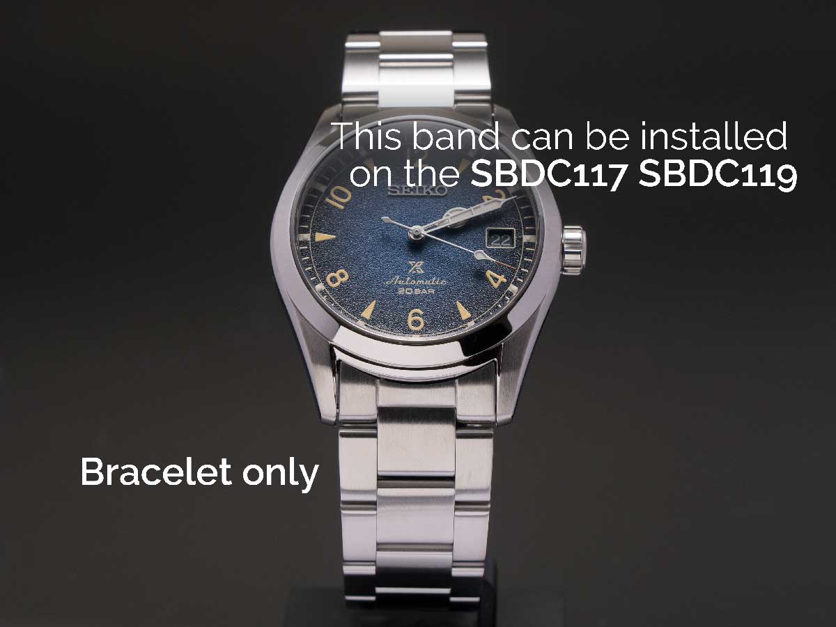 SEIKO SS Bracelet for SBDC089, SBDC091, SBDC117 & SBDC119 Alpinist /M0