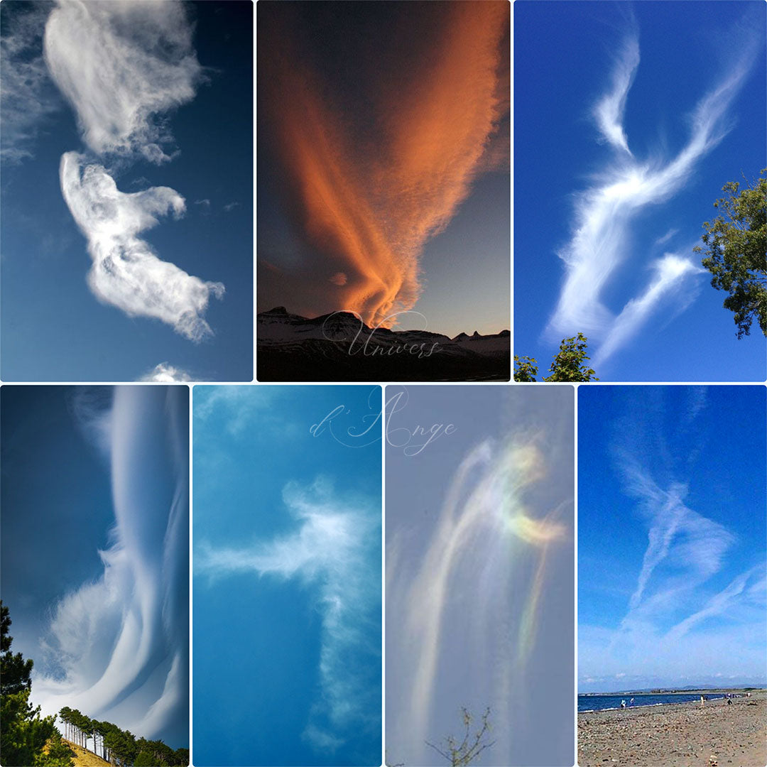 Nuages d'Ange dans le ciel et messages | Univers d'Ange