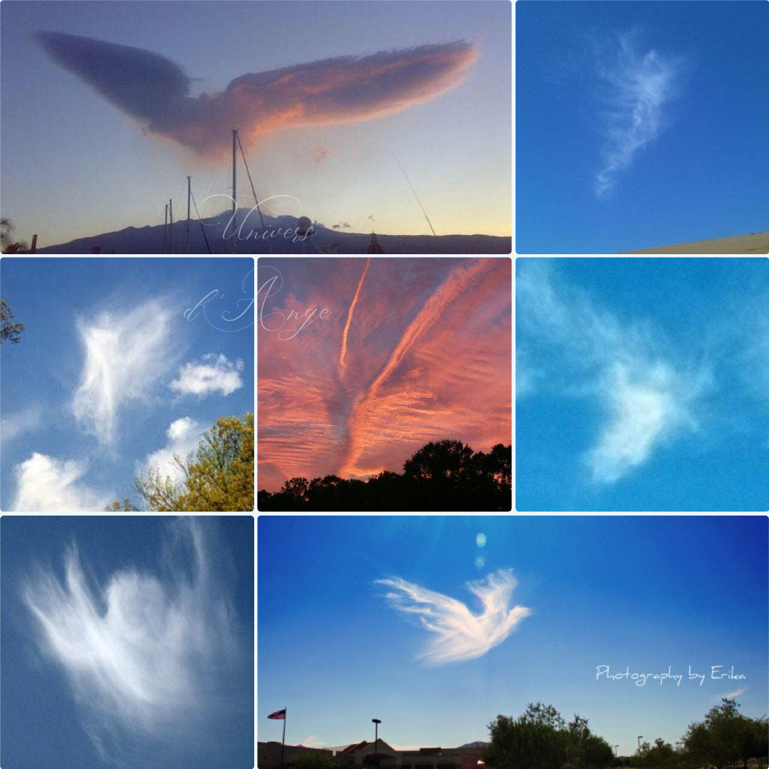 Nuages d'Ange débutants et ailes d'Ange dans le ciel | Univers d'Ange