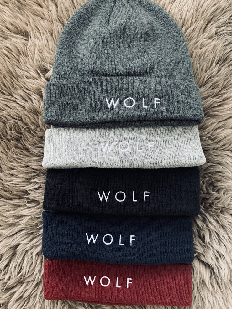 WOLF Cuffed Winter Hat Cap - Wolf Clothing Brand Wolf Clothing Brand Wolf Clothing Brand (official)