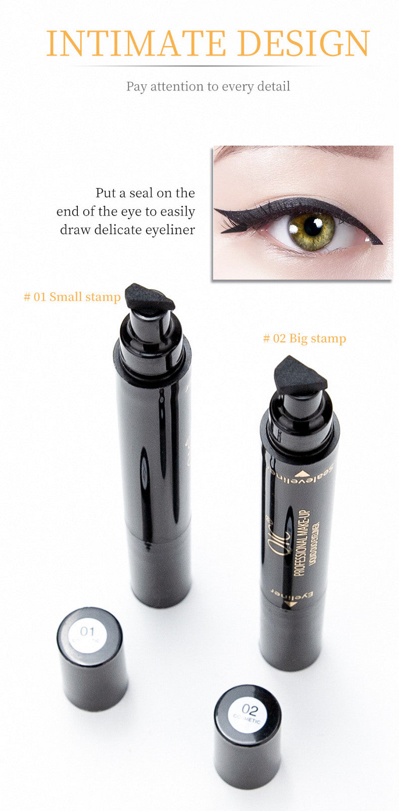 CMAADU 2-in-1 Waterproof Liquid Eyeliner