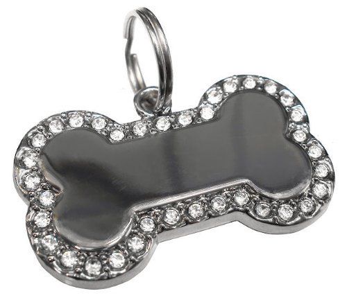 TagWorks Silent Black Bone Personalized ID Tag | PetSmart