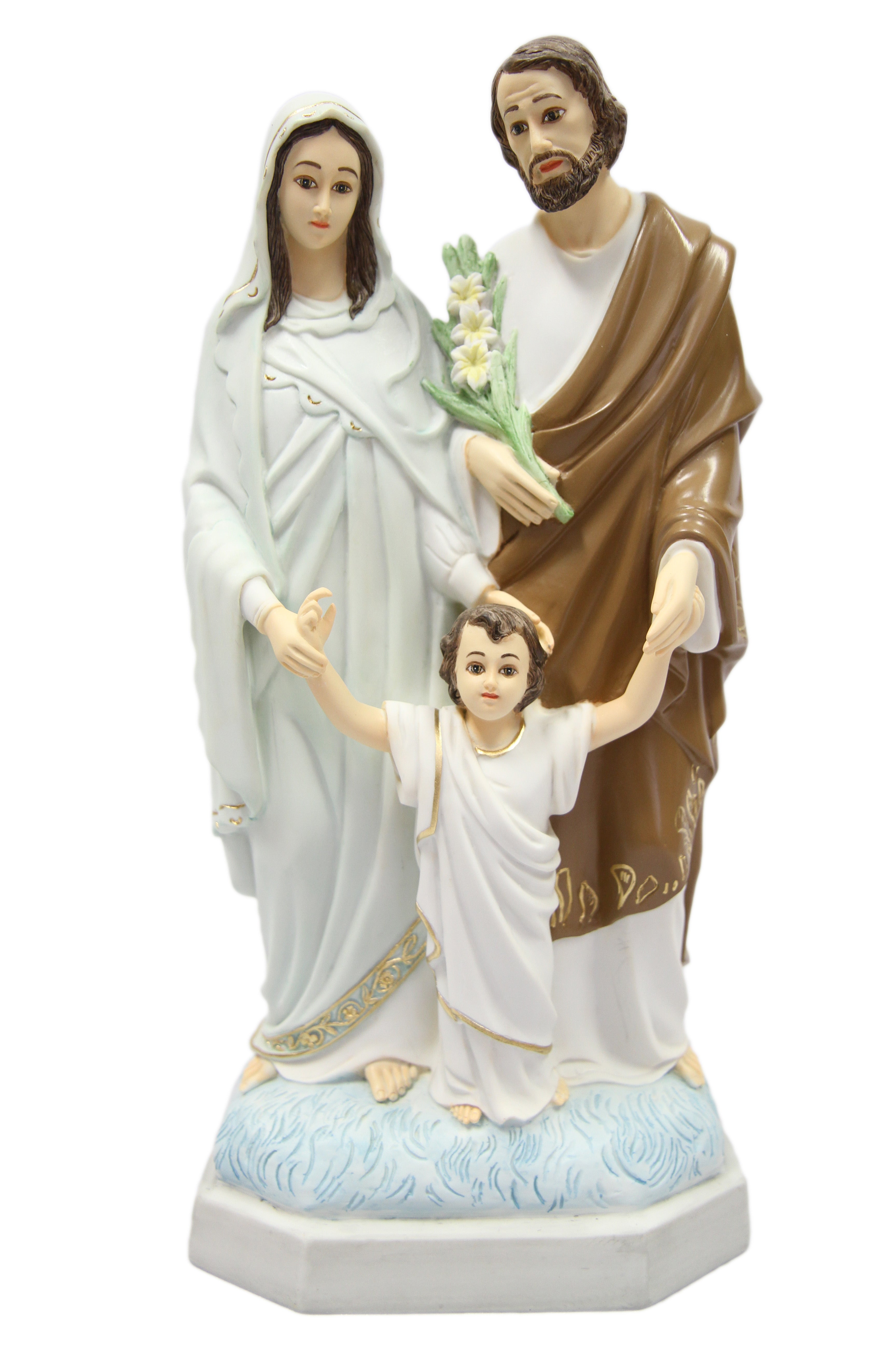 15 Inch Holy Family Catholic Statue Of Joseph Mary Jesus Religious Fig   IMG 0528 W 