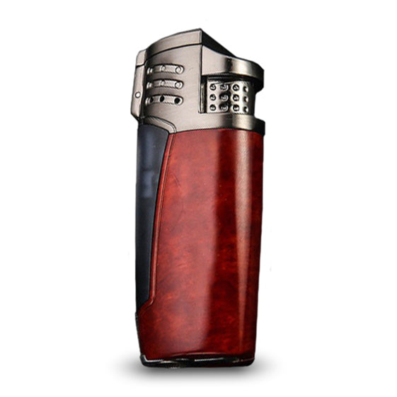 Briquet tempête à gaz rechargeable à double flamme, vintage, jetflame  commutable, sifflet, insert de gaz, cadeau pour homme (gaz non inclus)