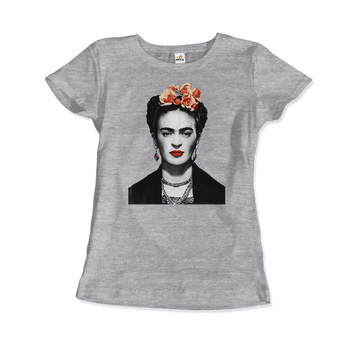 Art-O-Rama Shop - Frida Kahlo With Flowers Poster Artwork T-Shirt