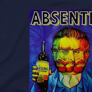 Absente, Vintage Absinthe Liquor Advertisement with Van Gogh T-Shirt - [variant_title] by Art-O-Rama