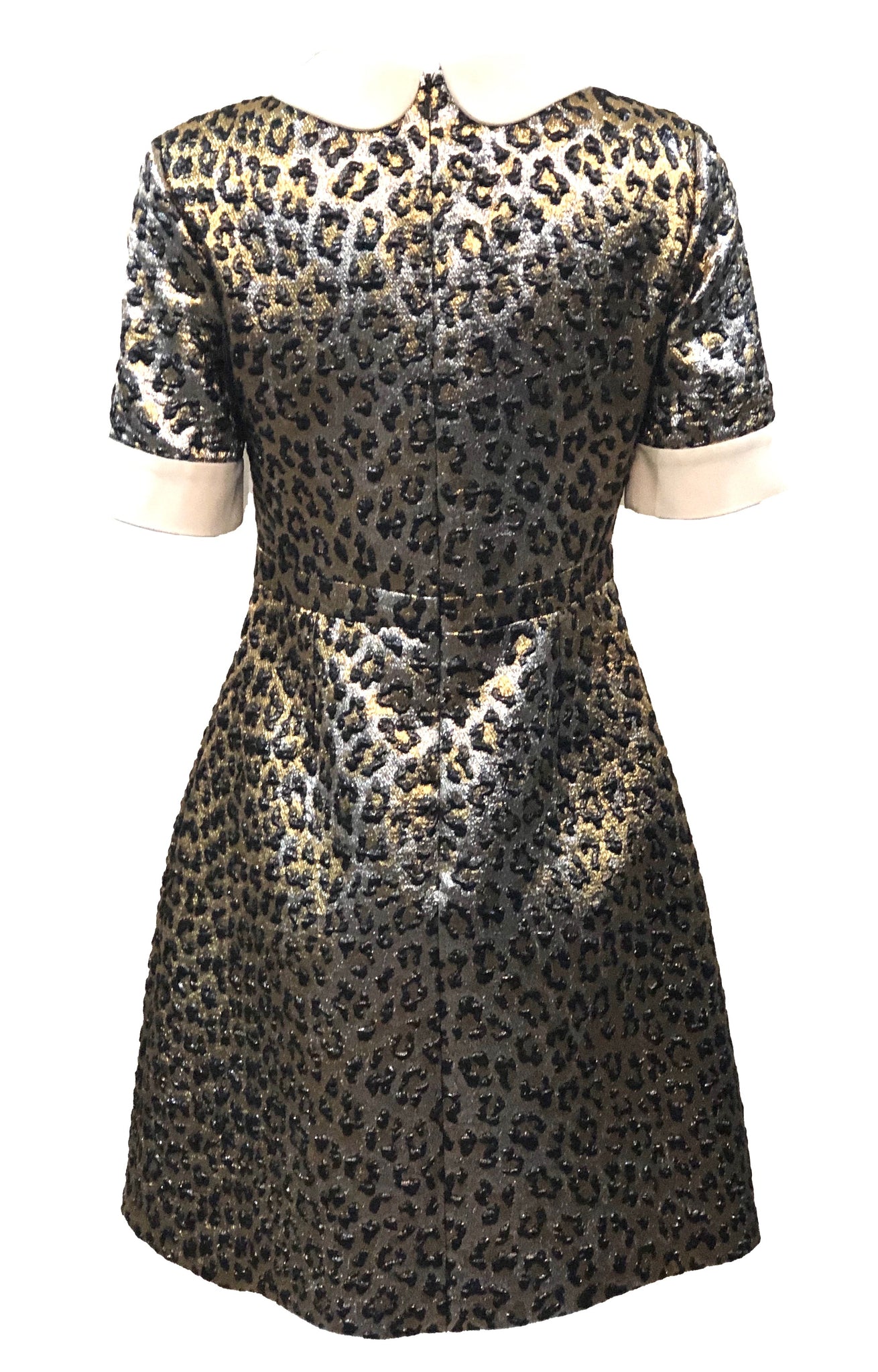 gold leopard dress