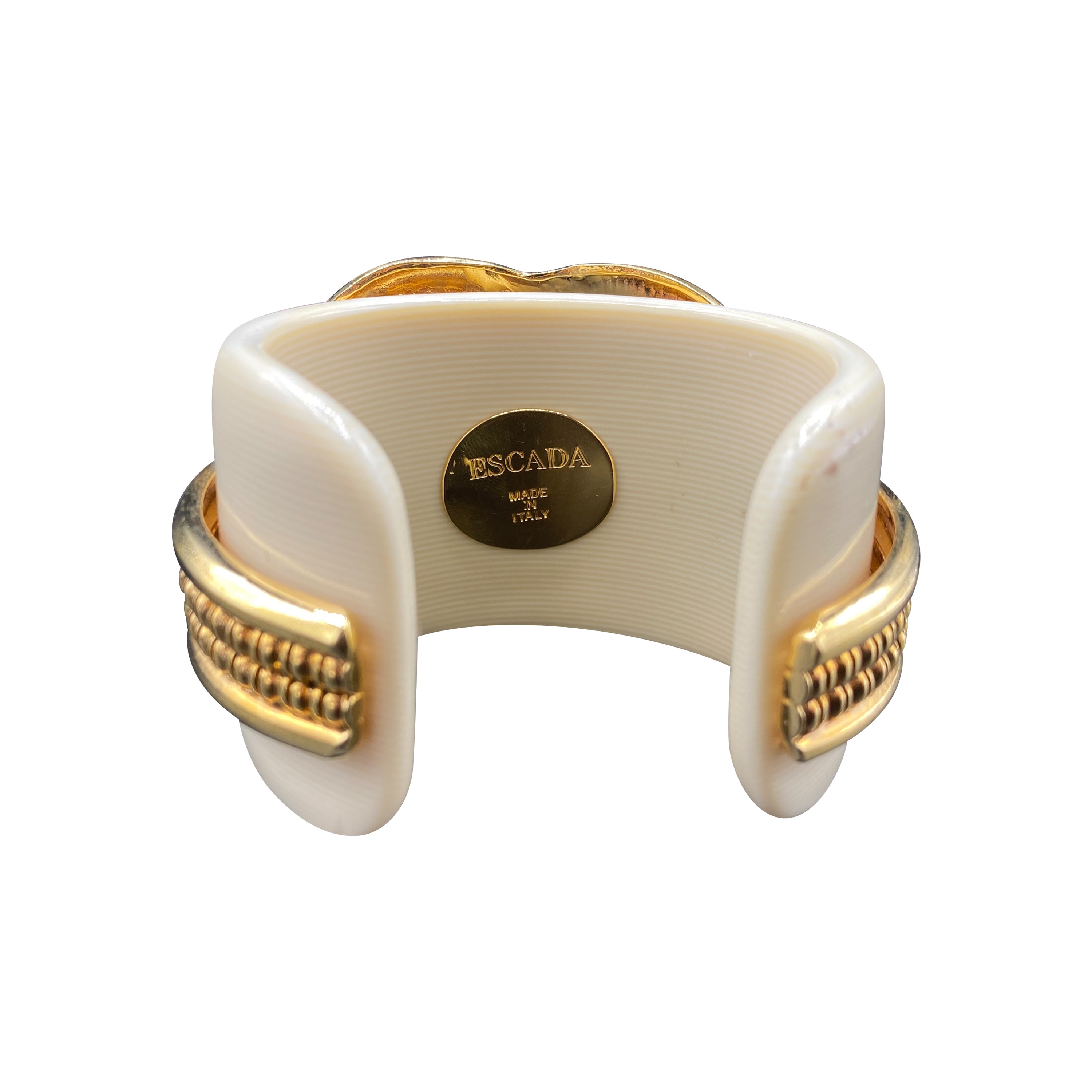 Escada Y2K  Wide Cuff with Jeweled Band