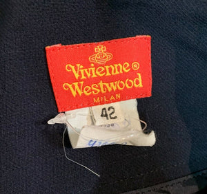 Vivienne Westwood 90s Blue Asymmetrical Wool Skirt – THE WAY WE WORE
