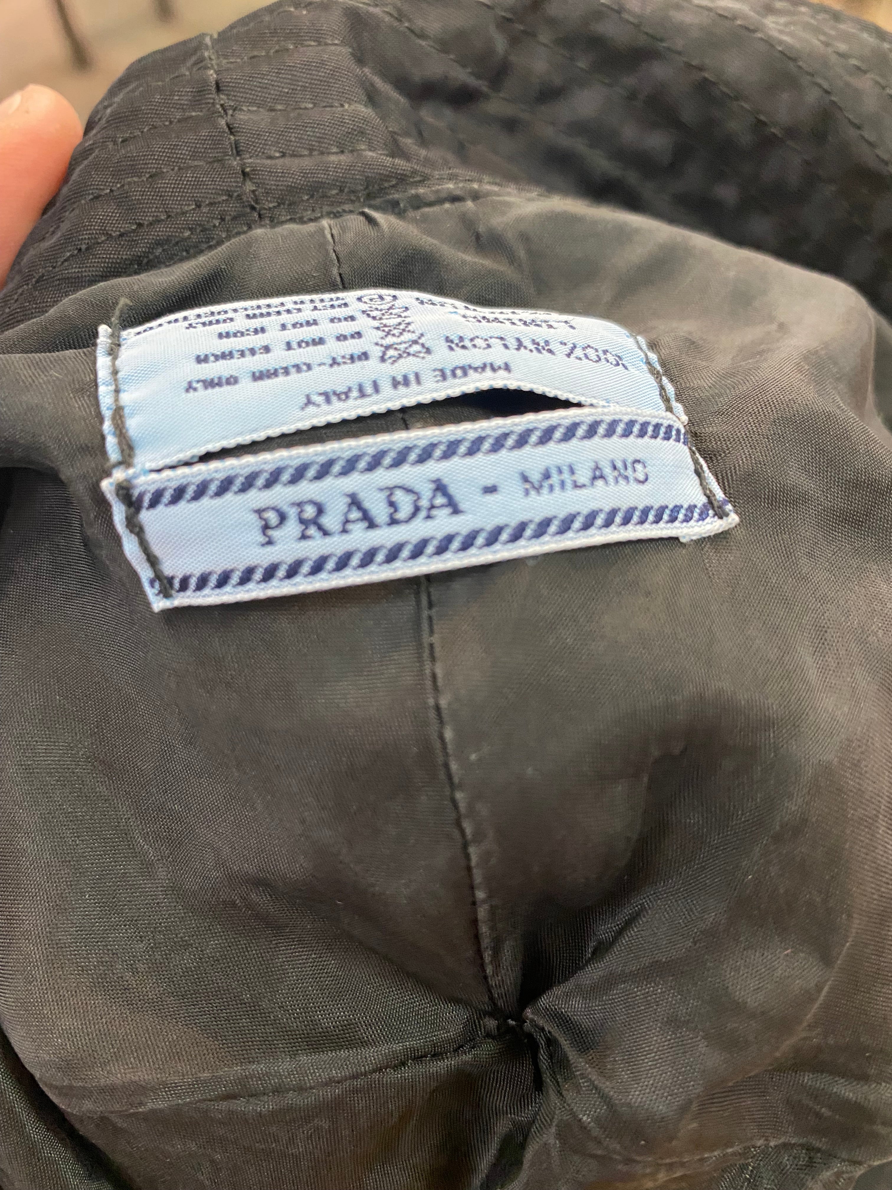 Prada 2000s Nylon Bucket Hat