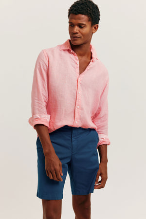 Upton Sherbert Garment Dye Linen Shirt