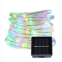 Load image into Gallery viewer, LED Outdoor Solar Lamps 50/100 LEDs Rope Tube String Lights Fairy Holiday Christmas