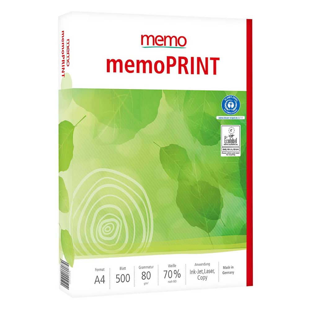Minnaar Sobriquette een vergoeding Printpapier memoPrint 500 vel A4 80 grams – Super Groen