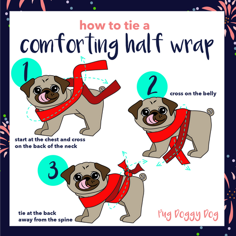 comfort half-wrap for dog