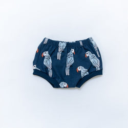 Navy Parrots Baby and Toddler Bummies