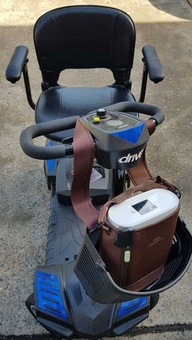 Best Portable Oxygen Concentrator Brown Machine On Mobility Scooter