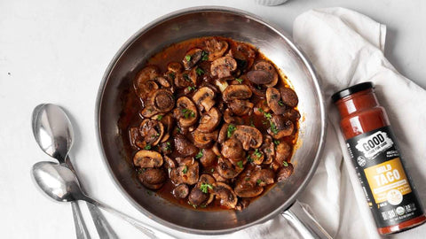 Whole30 Sauteed Cremini Mushrooms with Good Food For Good