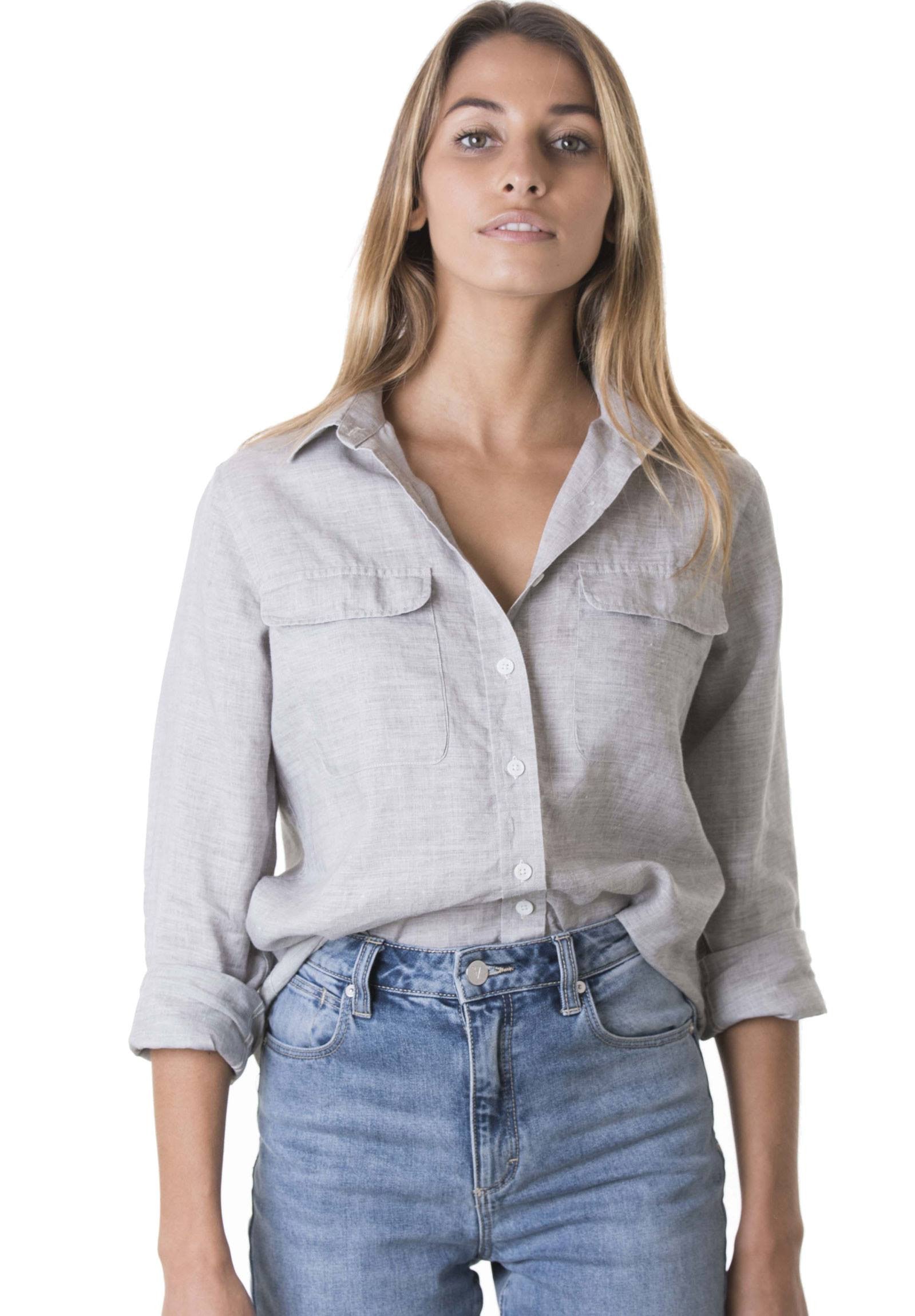 exelixisdesigns: Grey Linen Shirt Dress