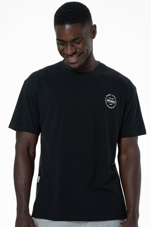 Branded T-Shirt _ 140506 _ Black from REFINERY – Refinery