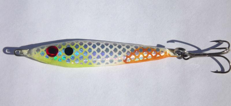 Chartreuse White Spoon – Big Eye Spinnerbaits