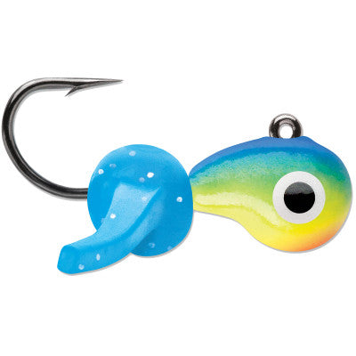 Char/Blue Glow The Drop Tungsten Jig – Big Eye Spinnerbaits