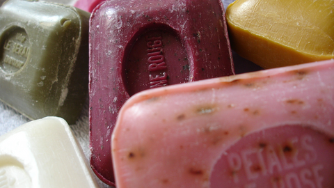 an image of a pile of soap bars