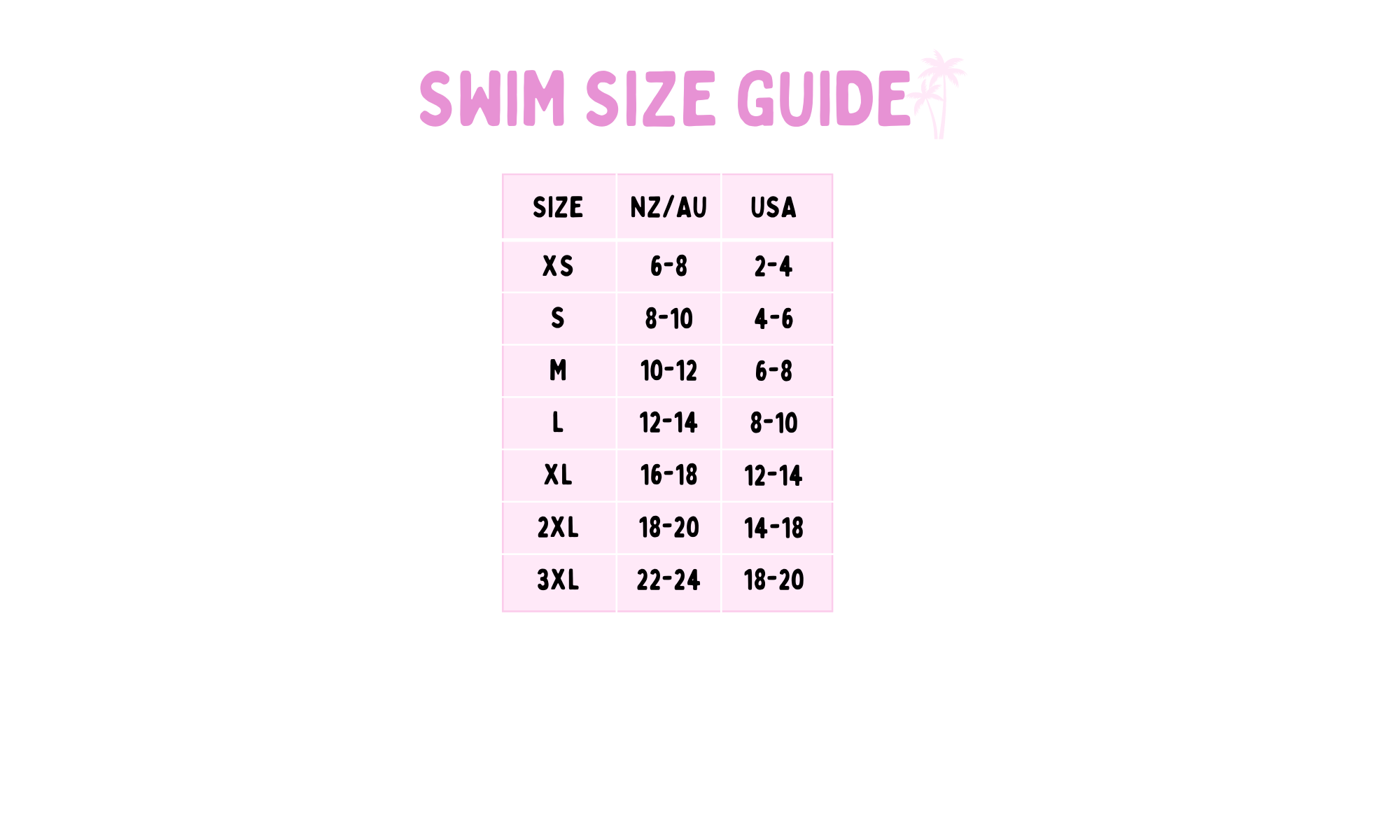 Size Guide – Ali Mae Active