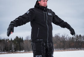 Action Photography: Men's Vapor Pro Insulated Tri-Laminate Jacket performing IRL 18
