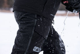 Action Photography: Men's Vapor Pro Insulated Tri-Laminate Bib Pant performing IRL 2