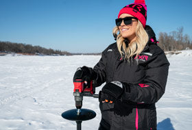 Action Photography: Women's Excursion Ice Pro Jacket performing IRL 15