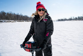 Action Photography: Women's Excursion Ice Pro Jacket performing IRL 12