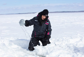 Action Photography: Women's Excursion Ice Pro Jacket performing IRL 21