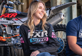 Action Photography: Unisex Moto Tech Pullover Hoodie performing IRL 5