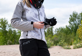 Action Photography: Women's Adventure Tri-Laminate Pant performing IRL 4