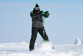 Action Photography: Men's Vertical Pro Insulated Softshell Pant performing IRL 3