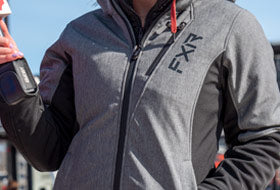 Action Photography: Women's Vertical Pro Insulated Softshell Jacket performing IRL 3