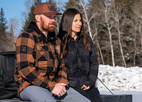 Action Photography: Unisex Timber Insulated Flannel Jacket performing IRL 6