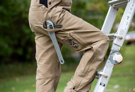 Action Photography: Unisex Task Bib Pant performing IRL 1