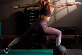 Action Photography: Women's Warrior I Legging performing IRL 5