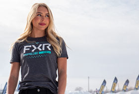 Action Photography: Women's Race Division Premium T-Shirt performing IRL 2