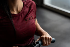 Action Photography: Women's Exhale Active T-Shirt performing IRL 1