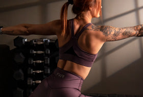 Action Photography: Women's Chakra Sports Bra performing IRL 4